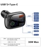 Автомобильный FM-трансмиттер (FM-модулятор) Baseus Fresh-2025 Bluetooth 5.0 MP3 c быстрой зарядкой QC4.0 PD3.0 2USB+Type-C и вольтметром - изображение 5