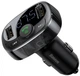 Автомобільний FM-трансмітер (FM-модулятор) Baseus T-Complex S-09A Bluetooth MP3 c функцією зарядного пристрою 2-USB (3.4) і вольтметром - зображення 1