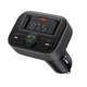 Автомобильный FM-трансмиттер (FM-модулятор) Baseus T-Complex S-09 Lite (Bluetooth 5.0/USB) c функцией зарядного устройства Type-C 18W (PD) 2-USB (2.4А) и вольтметром - изображение 5