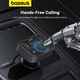 Автомобильный FM-трансмиттер (FM-модулятор) Baseus T-Complex S-09 Lite (Bluetooth 5.0/USB) c функцией зарядного устройства Type-C 18W (PD) 2-USB (2.4А) и вольтметром - изображение 9