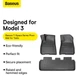 Комплект автоковриков в салон Baseus T-Space Series 3-Piece Floor Mat for Tesla Model 3 - изображение 5