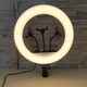 Кольцевая лампа 36 см со штативом 2,1 м и пультом управления Soft Ring, светодиодная LED лампа-кольцо с 3 держателями для телефона, кольцевой свет с регулировкой яркости для фото и видеосъемки, блоггеров, визажистов, RL-14-А - изображение 2