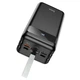Павербанк HOCO J86B Power Bank 60000mAh/22.5W/222Wh/4USB/Type-C/Lightning с быстрой зарядкой QC3.0+PD3.0 Black - изображение 5