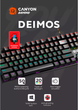 Klawiatura przewodowa Canyon Deimos GK-4 Rainbow LED USB Black (CND-SKB4-US) - obraz 4