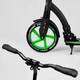 Самокат двоколісний складаний Best Scooter Robotic з амортизатором зелений 52266 - зображення 3