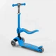 Детский самокат - трансформер 2-в-1 складной с подсветкой Best Scooter до 60 кг голубой Т-04177 - изображение 5