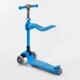 Детский самокат - трансформер 2-в-1 складной с подсветкой Best Scooter до 60 кг голубой Т-04177 - изображение 6