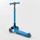 Детский самокат - трансформер 2-в-1 складной с подсветкой Best Scooter до 60 кг голубой Т-04177 - изображение 7