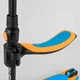 Детский самокат - трансформер 2-в-1 с подсветкой Best Scooter до 60 кг синий с оранжевым JS-30918 - изображение 6