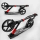 Самокат двухколесный алюминиевый Best Scooter Big Wheels черный с красным 11391 - изображение 3