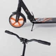Самокат двухколесный алюминиевый складной Best Scooter Scratch колёса 200мм черный с оранжевым 73133 - изображение 2