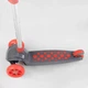 Самокат трехколесный складной с подсветкой колес и деки Best Scooter серый с красным LK-52003 - изображение 4