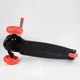 Самокат трехколесный складной с подсветкой колес и деки Best Scooter серый с красным LK-52003 - изображение 6