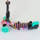 Детский самокат - трансформер 5 в 1 с подсветкой Best Scooter Божья коровка 43702 бирюзовый - изображение 3