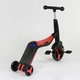 Самокат - беговел - велосипед 3 в 1 Best Scooter подсветка музыка PU колеса красный JT 28288 - изображение 7