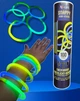 Неонові браслети палички Snappy neon-sticks двоколірні, що світяться 100шт Німеччина - зображення 1