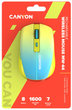 Мышь Canyon MW-44 LED Wireless/Bluetooth Yellow-Blue (CNS-CMSW44UA) - изображение 5