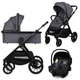 Универсальная коляска 3 в 1 Lionelo LAYLA 3IN1 GREY STONE - изображение 1