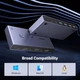 KVM-перемикач UGREEN CM695 Displayport 8k 60hz DP 1.4 з 4 портами USB 3.0 (3 USB-A + 1 USB-C) для загального доступу до 1 монітора Black (25962) - зображення 7