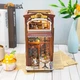 3D Книжный Румбокс Бук Нук "Coffee House/ Кофе Хаус" Миниатюрный Кукольный Домик Диорама DIY DollHouse Diorama Book Nook от HongDa (M513) - изображение 5
