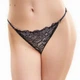 Трусики-стринги женские кружевные на регуляторах Felisiya Lingerie Черный 204-170нг One size - изображение 1