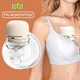 Електричний молоковідсмоктувач Wearable Breast Pump портативний бездротовий молоковідсмоктувач з функцією масажу та стимуляцією лактації білий - зображення 1