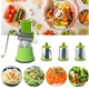 Мультислайсер для овощей и фруктов Kitchen Master зеленый ручная овощерезка терка шинковка - изображение 8
