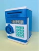 Іграшка сейф, дитячий банкомат з кодовим замком NUMBER BANK, синій колір, скарбничка для монет та банкнот - зображення 6