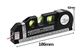 Лазерный уровень Laser Level Pro 3 встроенная рулетка, луч для разметки, на батарейках - изображение 7