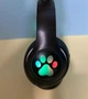 Бездротові навушники з підсвічуванням CAT JST-28 Bluetooth чорні для комп'ютера котячі вушка microSD AUX - зображення 7