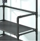 Універсальна вішалка для одягу та взуття пересувна New simple floor clothes rack 60X29.5X151 см чорна - зображення 7