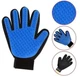Перчатка для вычесывания шерсти True Touch, Тру Тач, Pet Glove, для кошек, собак, на правую руку, синяя - изображение 1
