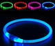 Светодиодный влагостойкий ошейник для собак USB, разные цвета подсветки, регулируемый размер, светящийся - изображение 5