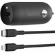 Автомобільний зарядний пристрій Belkin BoostCharge 30W USB-C Car Charger + USB-C - Lightning кабель Black (745883852369) - зображення 2