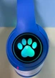 Блютуз навушники з вушками бездротові bluetooth сині дитячі навушники з підсвічуванням - зображення 4