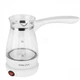 Турка электрическая кофеварка SOKANY YLW-607 0.5 л электротурка для кофе со стеклянной чашей 600 Вт Белая - изображение 1