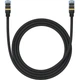 Мережевий кабель Baseus High Speed CAT7 10Gigabit Ethernet Cable (Braided Cable) 1.5m (B0013320B111-02) Cluster Black - зображення 1