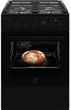 Electrolux Плита комбинированная, 58л, 60x60см, дисплей, конвекция, чугун, пар, черный - изображение 1