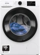Gorenje Пральна машина фронтальна, 8кг, 1400, A+++, 55см, дисплей, інвертор, пара, Wi-Fi, білий - зображення 1