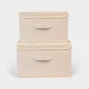 Ящик для зберігання з кришкою MBM HOME TH-07 M CREAM кремовий - зображення 6