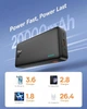 Портативный павербанк Baseus Airpow 20000 mAh на 20W 3A с технологией QC3.0+PD3.0 ( Model PPAP-20K ) с сквозной зарядкой, + кабель в комплекте Черный - изображение 8