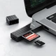 Кардрідер HOCO Mindful 2-in-1card reader (USB3.0, SD/TF, 5Gbps), Black - зображення 2