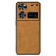 Шкіряний чохол - накладка Fanoya для ZTE nubia Z60 Ultra brown - зображення 1