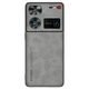 Шкіряний чохол - накладка Fanoya для ZTE nubia Z60 Ultra gray - зображення 1
