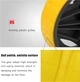 Ролик для пресса LiveUp Exercise Wheel 19 см Yellow-Black (LS3371) - изображение 6