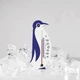 Термометр -30+20°C для холодильника высота 13.5см Пингвин на присоске - изображение 2