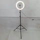 Кільцева LED лампа зі штативом 2м RING FILL LIGHT 30см свтлодіодна від USB селфі кольцо - QX-300T - зображення 5