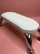 Подлокотник маникюрный Maxi на хромированных ножках, БЕЛЫЙ цвет - изображение 2