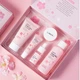 Набор косметики для увлажнения и омоложения кожи лица 5в1 Laikou Japan Sakura, 5 продуктов 350г - изображение 2