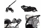 Дитяча універсальна коляска 2 в 1 Baby Merc Mosca MO/01B - зображення 4